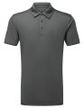Heren Sport Polo TriDri Panelled Charcoal